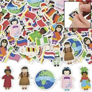 Kids Around The World Foam Shapes   Art & Craft Supplies & Foam Shapes