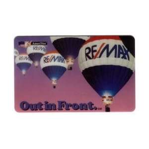 Collectible Phone Card Re/Max Realty Out In Front Hot Air Balloons 