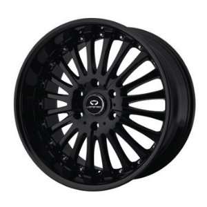 Lorenzo WL018 20x10 Black Wheel / Rim 5x112 with a 38mm Offset and a 