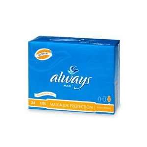  Always Maxi Pads, Maximum Protection with Flexi Wings, 24 
