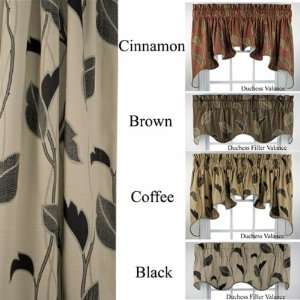  Riviera Leaf And Vine Lined Tie Up Valance   50 Wide X 30 