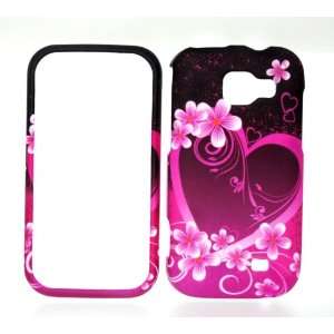  Red Pink Flower Heart Rubberized Snap on Hard Protective 