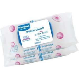   Mustela Cleansing and Soothing Wipes for Diaper Change, 6 Pack Beauty