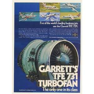  1976 Garrett TFE 731 Turbofan Engine Business Jets Print 