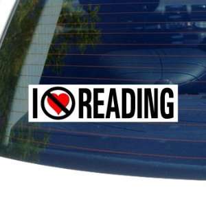  I Hate Anti READING   Window Bumper Sticker Automotive