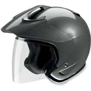   Open Face Motorcycle Helmet Silver Small S 0104 0742 Automotive