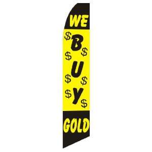  We Buy Gold Swooper Feather Flag
