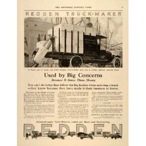  1917 Ad Redden Truck Maker One Ton Ford Chassis Deliver 