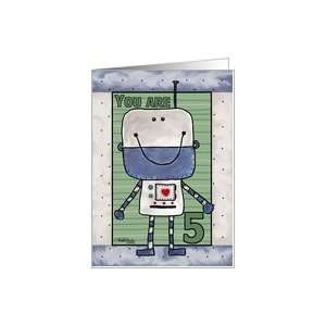  Happy Birthday for 1 year old  Happy Robot Card Toys 