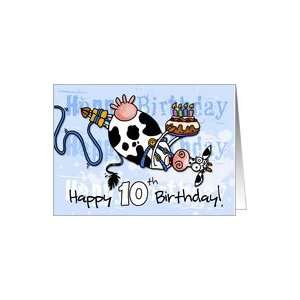  Bungee Cow Birthday   10 years old Card Toys & Games