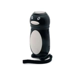 Penguin Dynamo Torch Plastic Flashlight Black Toys 