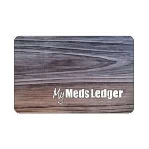  My Meds Ledger   Pocket Prescription Organizer   Wood 