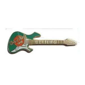  Hard Rock Cafe Pin 1062 Beijing 2001 Green Fender 