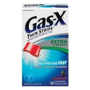  Gas X Extra Strength Thin Strips Cinnamon 18 Health 
