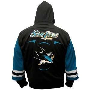  San Jose Sharks Slapshot Pullover Jersey Hooded Sweatshirt 