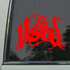  The Used Red Decal Pop Punk Band Truck Window Red Sticker 
