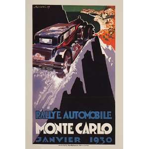  MONACO JANUARY 1930 RALLY CAR RACE GRAND PRIX VINTAGE 