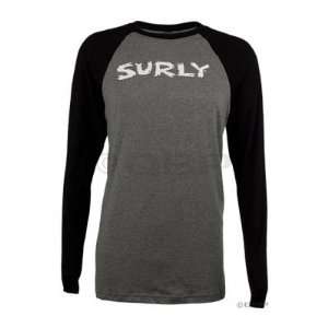 Surly Raglan T Shirt Gray/Black; LG 