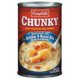Campbells Chunky Soup Cheddar & Bacon Bits   12 Pack  