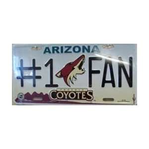  LP 1292 AZ Arizona Coyotes NHL License Plate   6810M 
