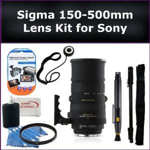 Ultimate 150 500mm f/5 6.3 DG OS HSM APO Autofocus Lens Kit for Sony 