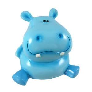  Funny Face Hippo Bank Blue Toys & Games