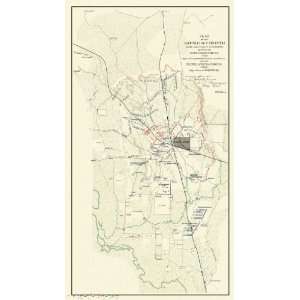   CORINTH MISSISSIPPI (MS) BATTLE CIVIL WAR MAP 1862