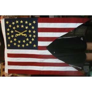   Civil War Flag. US Cavalry Guidon with crossed swords 