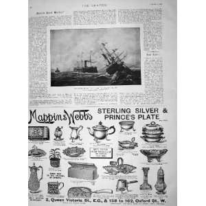  1896 Scene Sinking Ship Re DItalia Lissa Mappin Webb 