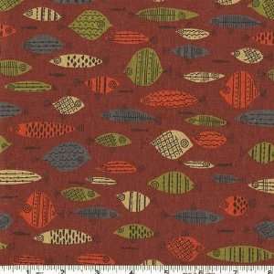  45 Wide Mid Century Modern Seafood Wine Fabric By The 