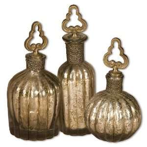  UT19141   Antique Perfume Bottles   Set of Three Kitchen 