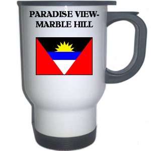   and Barbuda   PARADISE VIEW MARBLE HILL White Stainless Steel Mug