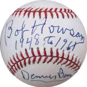 Bob Howsam 1948 to 1961 Autographed Baseball  Sports 