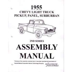 1955 CHEVY C/K 10 30 LIGHT TRUCK SUBURB Assembly Manual