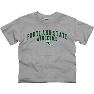  Portland State Vikings Youth Athletics T Shirt   Ash 