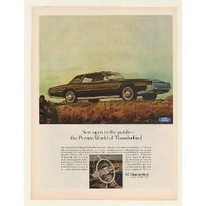  1967 Ford Thunderbird 2 Door Enter Private World Print Ad 