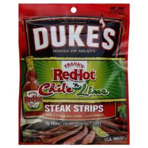 Dukes Jerky Steak Strips, Redhot Chile Grocery & Gourmet Food