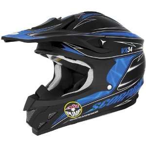  Scorpion Spike VX 34 Off Road Motorcycle Helmet   Blue / X 