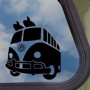  VW Bus Old School Soul Surfer Black Decal Window Sticker 