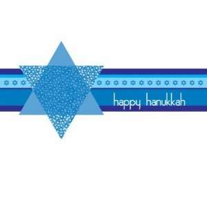  Hanukkah Card with Jewish Stars