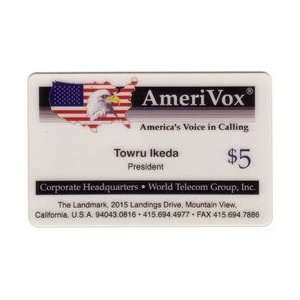   , President of AmeriVox   Business Phone Card TEST 