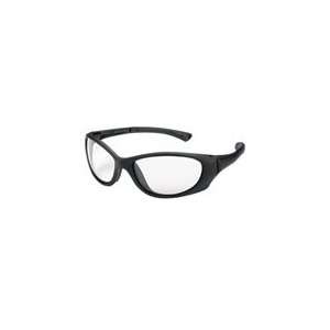  Dual Lens Safety Glasses Black Clear   Box