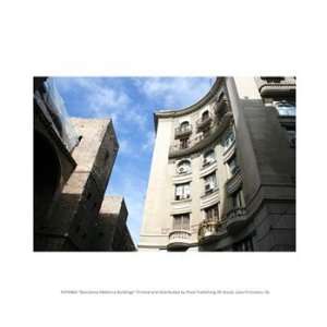  Barcelona Mallorca Buildings 10.00 x 8.00 Poster Print 