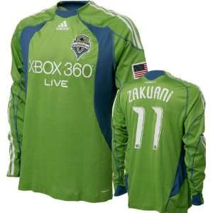 Steve Zakuani Game Used Jersey Seattle Sounders #11 Long Sleeve Home 
