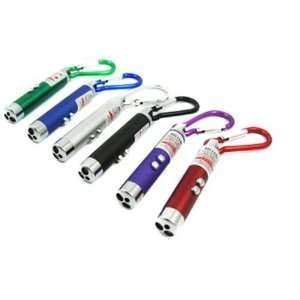 (TM)   6 Pack of Strong Red Presentation Key Chain (3 in1) Laser 