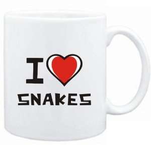  Mug White I love Snakes  Zodiacs