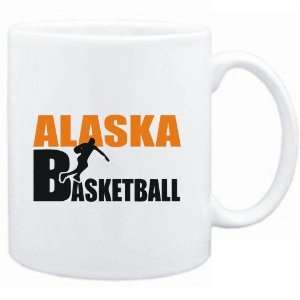  Mug White  Alaska ALL B ASKETBALL  Usa States Sports 