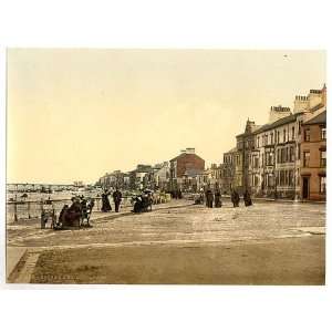 Photochrom Reprint of Redcar, the esplanade, Yorkshire, England 