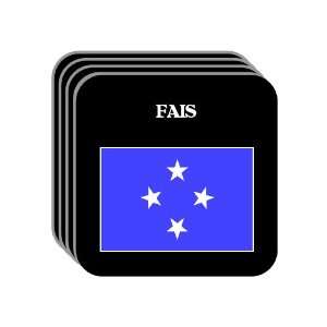  Micronesia   FAIS Set of 4 Mini Mousepad Coasters 