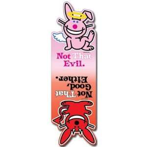  (2x6) Its Happy Bunny Evil Bookmark